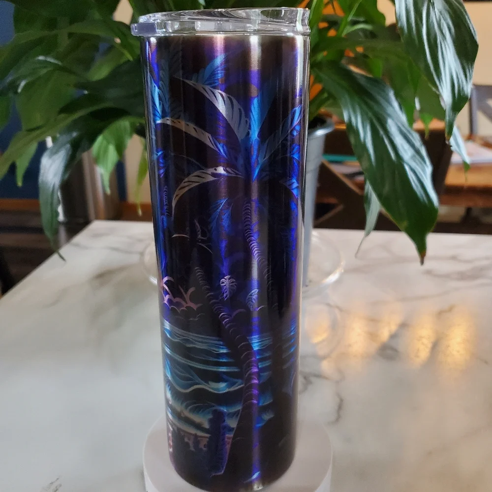 Moonlight Palm Trees 30oz Tumbler 🎉sale